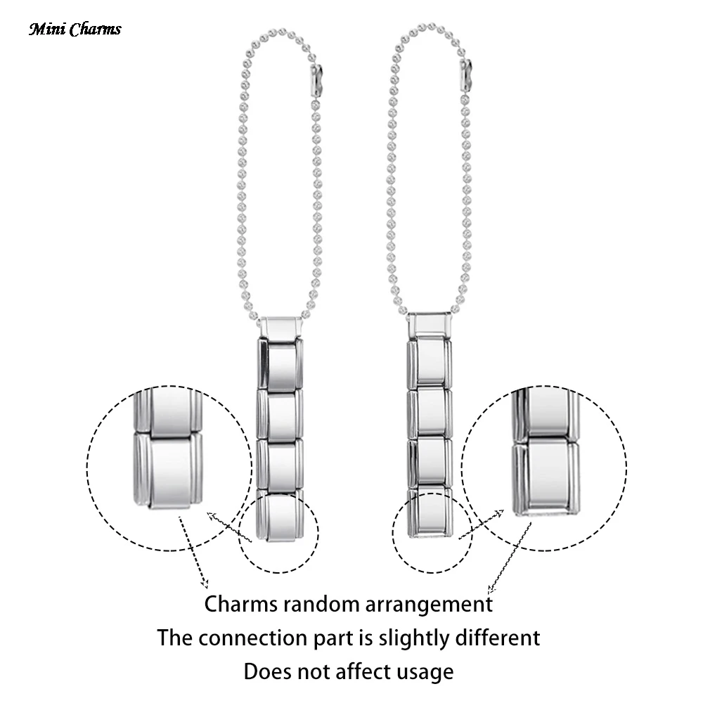 Neues Design Bunte Perlen Handykette Schlüsselanhänger Passend für 9mm Italienische Charms Edelstahl DIY Perlen Damen Herren Modeschmuck – Detail 2
