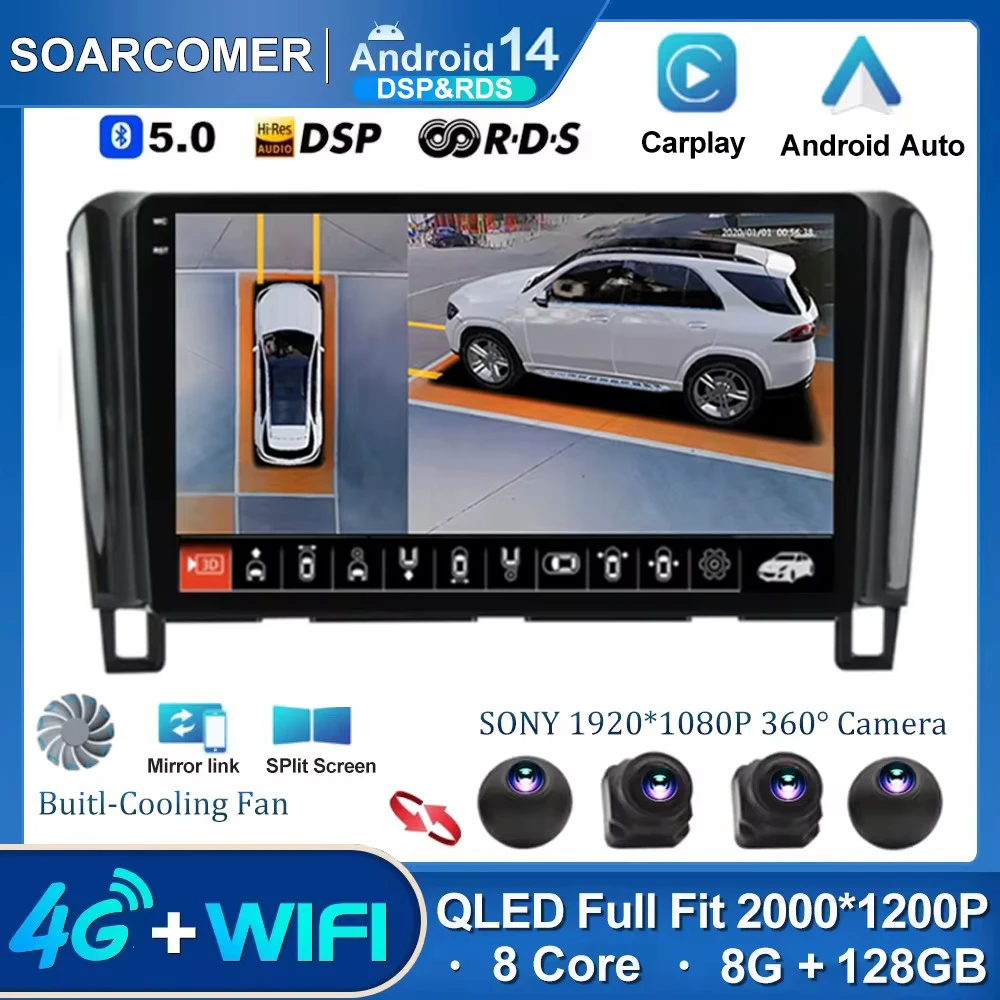 

Android 14 For Nissan Serena 4 C26 2010 - 2016 Car Radio Multimedia Video Player Navigation GPS Carplay No 2Din 2 Din DVD