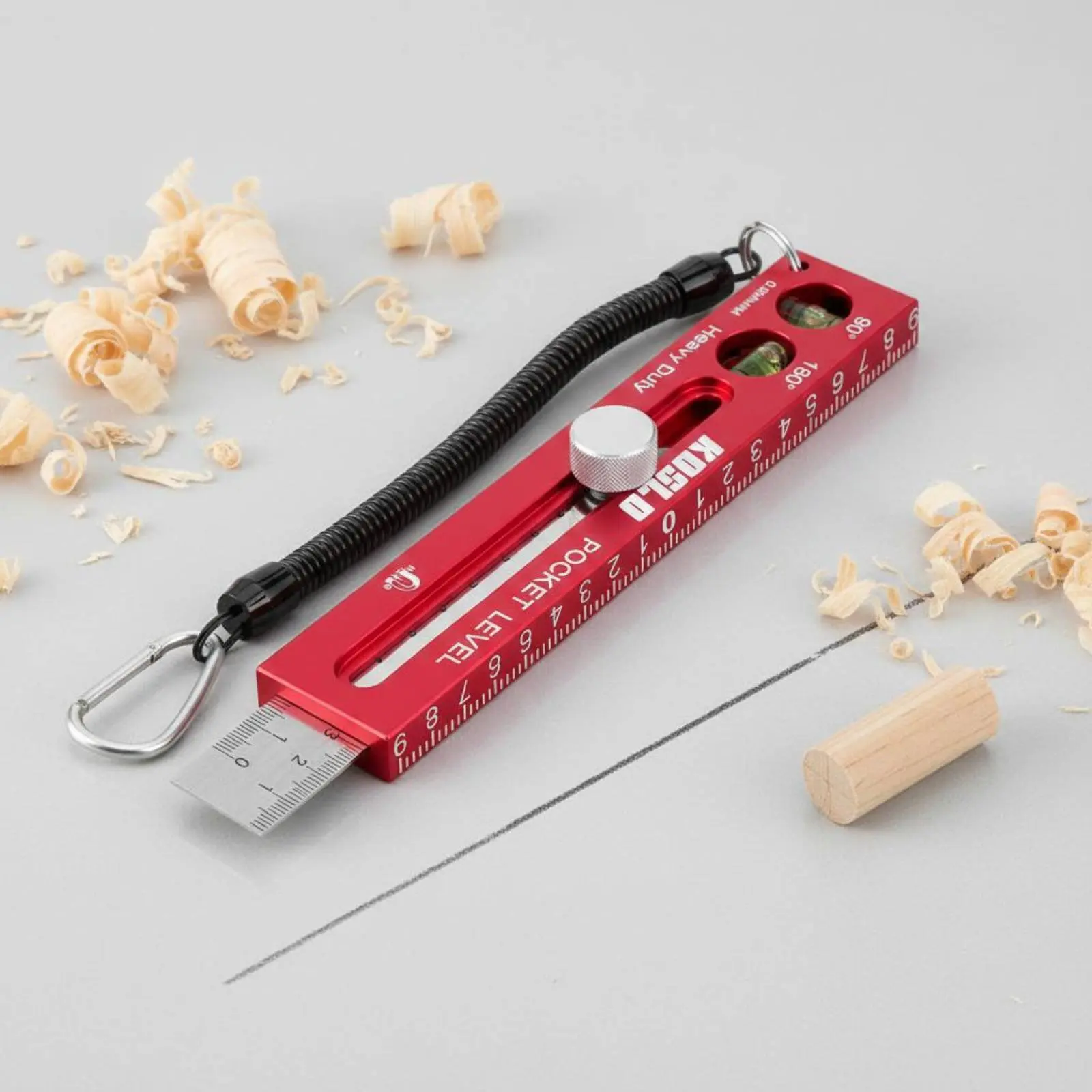 Attractive Level Ruler Dual Scale Attractive Marking Ruler Aluminum Alloy Marking Gauge Precision Hand Tool Adjustable
