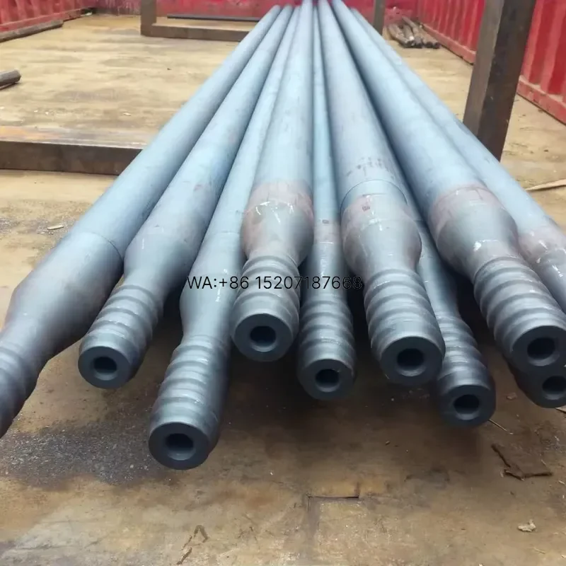 Wmwmnu T38 T45 T51 ST58 ST68 Threaded and Quick Connect Shanks Drill Rods for Rock Drills Made in China with 3 Month Warranty