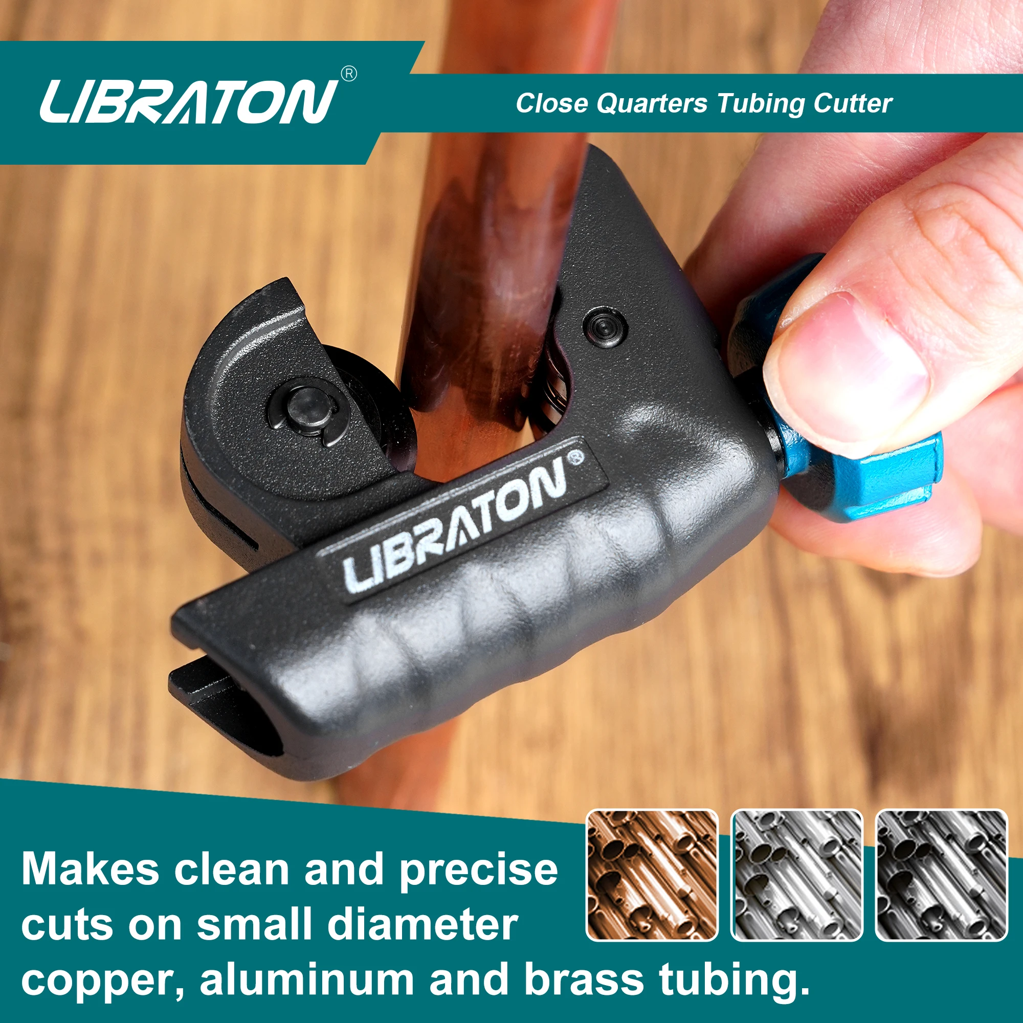 Libraton Tubing Cutter 4mm to 28mm Copper Cutter Mini Tube Cutter Multi Use Tube Cutter for Aluminum Thin Stainless Steel Pipe