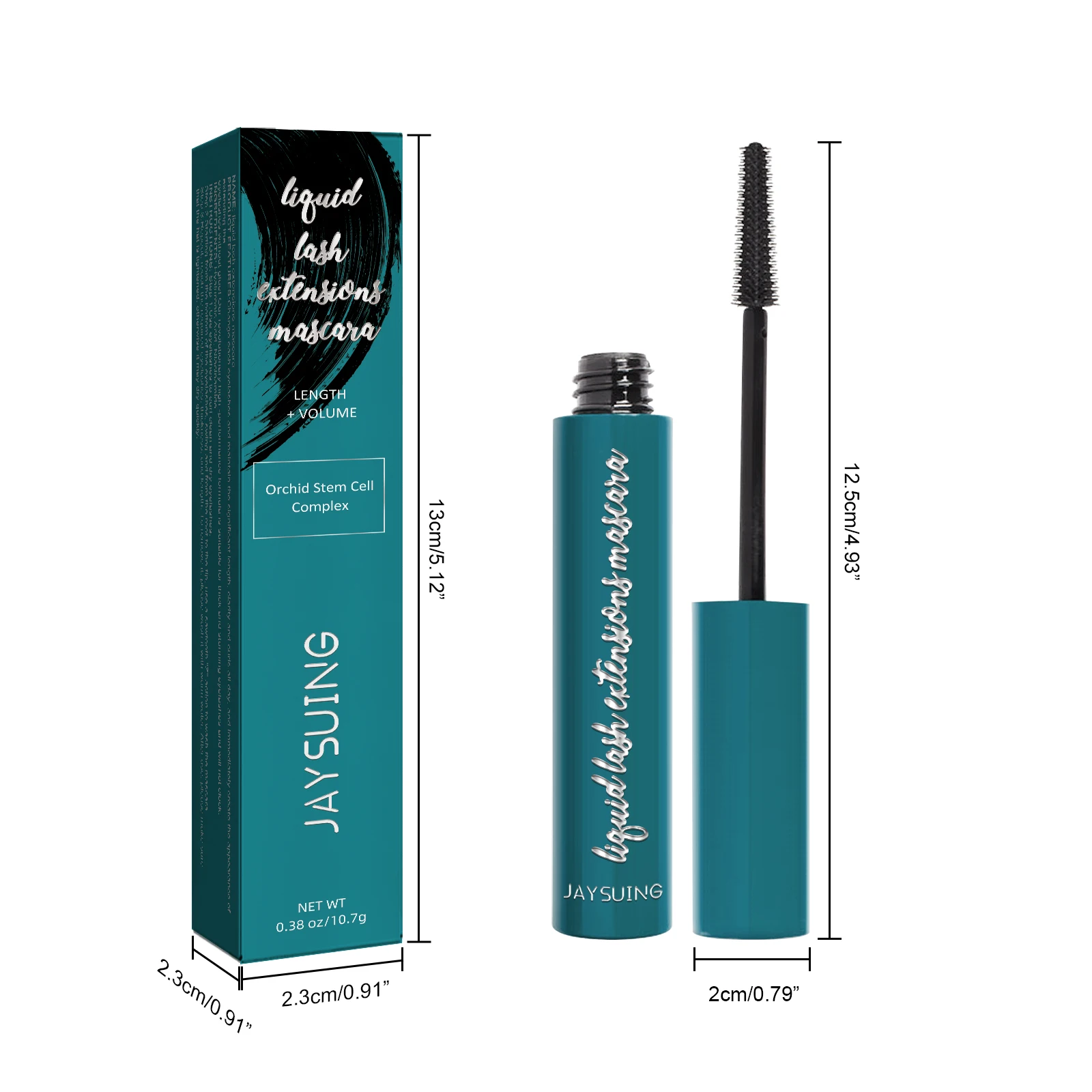 Jaysuing Mascara Liquid Lash Extensions,Natural Makeup Holding Slim Thick Curled Shaped Eyelashes Liquid Lash Extensions Mascara