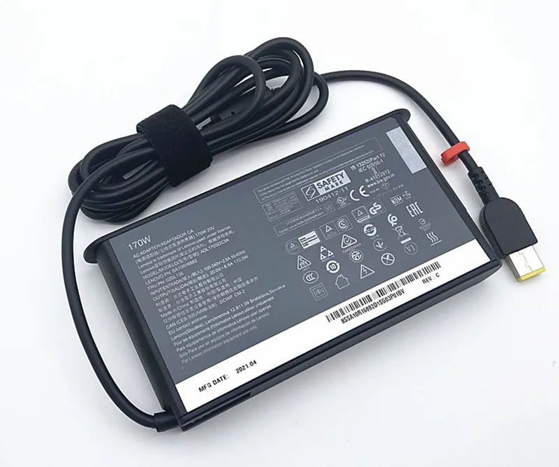 20V 8.5A 170W Laptop Charger AC Adapter For Lenovo Legion ThinkPad P73 P15 ADL170SCC3A LEGION Y720-15 Y700 P51 P71 W540 W541