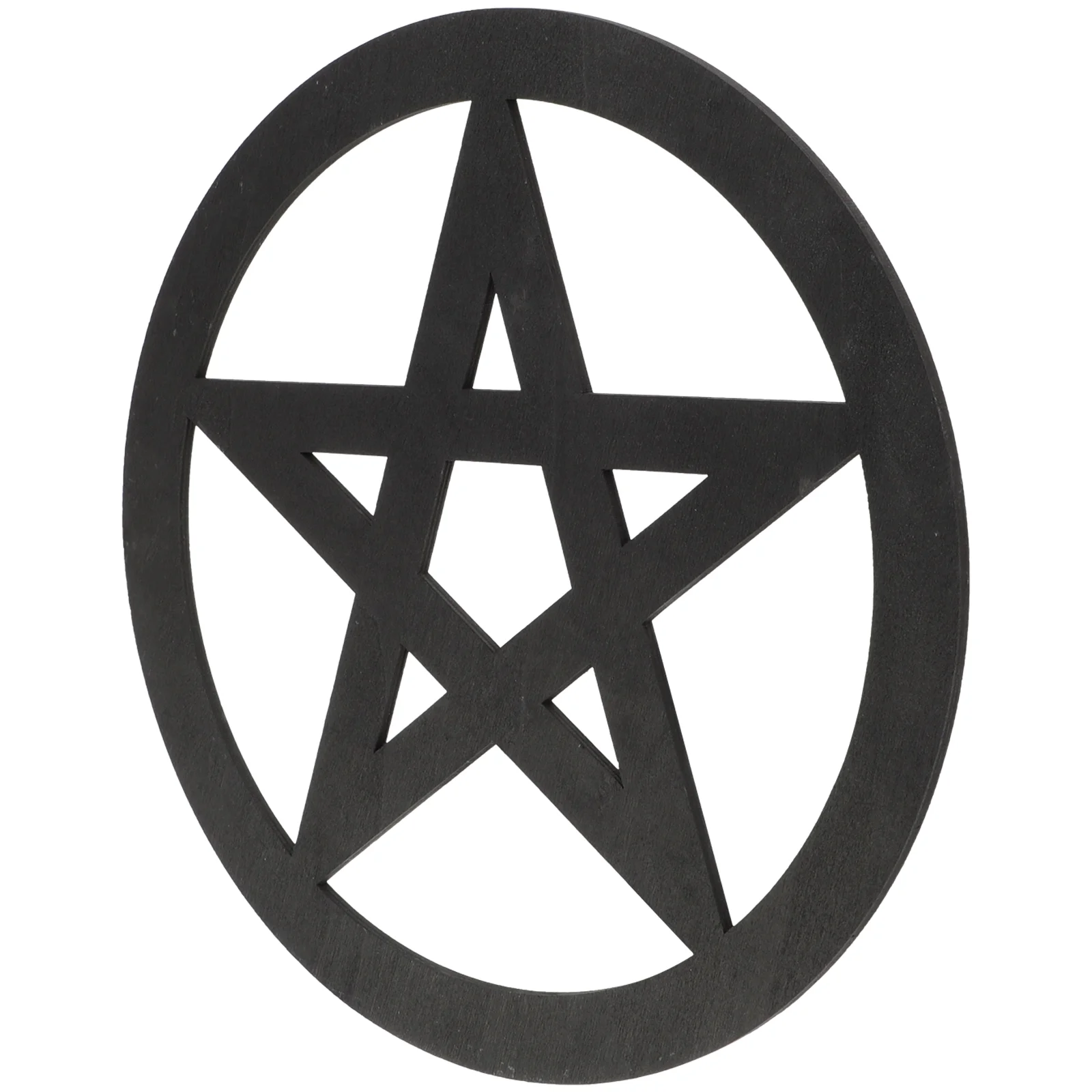 Pentagram Decoration Practical Wooden Altar Tile Ceremony Carving Ritual Ornaments Vintage Home