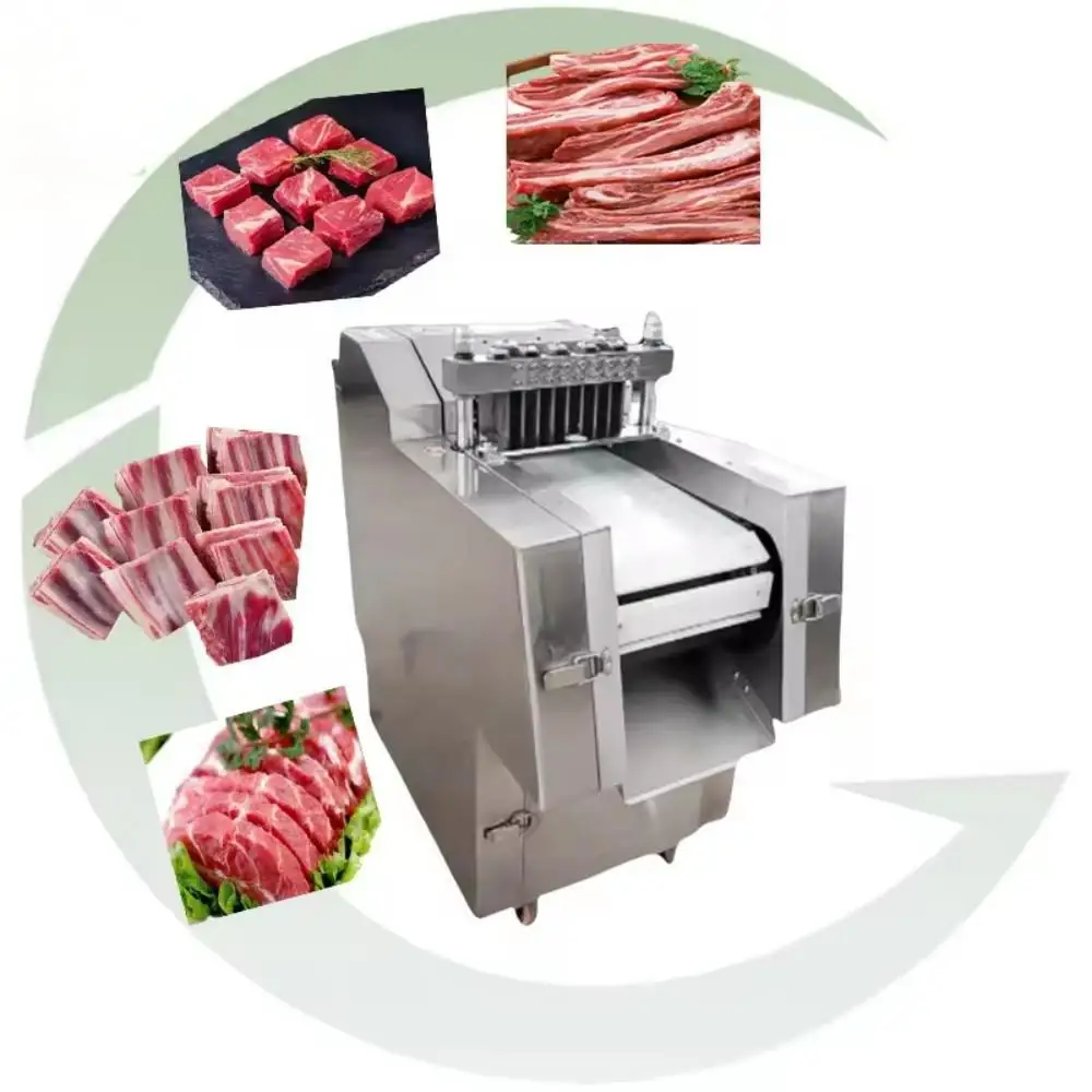 Automatic High-performance Frozen Meat Slicer - Beef Chicken Red Meat Bone Cutter, Butchery Electric Block Cutting Machine