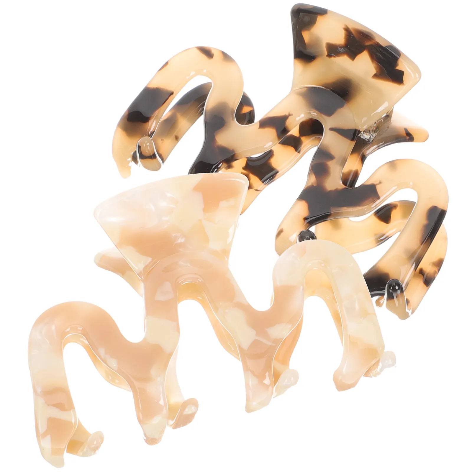 

2 шт. маленьких эстетичных заколок-крабиков для густых волос, милые декоративные заколки для женщин