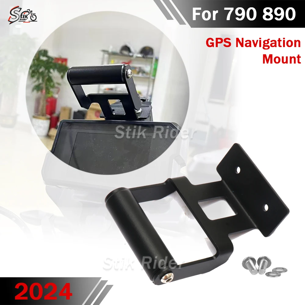 

2024 GPS Navigation Mount For 790 890 Adventure ADV R Cellphone Phone Bracket Motorcycle Handlebar Bar Extension Stand Holder