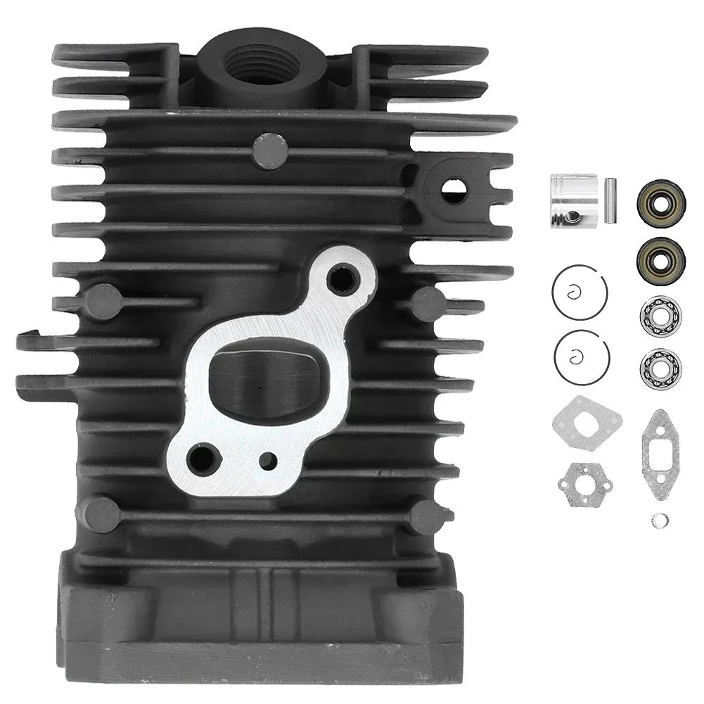 

Improved Power Cylinder Kit 41 1mm Piston Kit for 350 351 390 420 Chainsaws Extended Life Maximum Compatibility