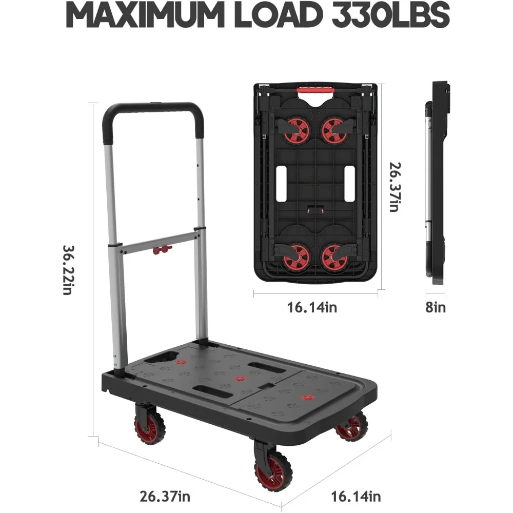 عربة ترولي لـ AC200P AC200MAX AC300 B300 B230 EB70 EB240 SP200 PV200، منصة مضادة للانزلاق شاحنة يدوية قابلة للطي لسهولة الاستخدام #6