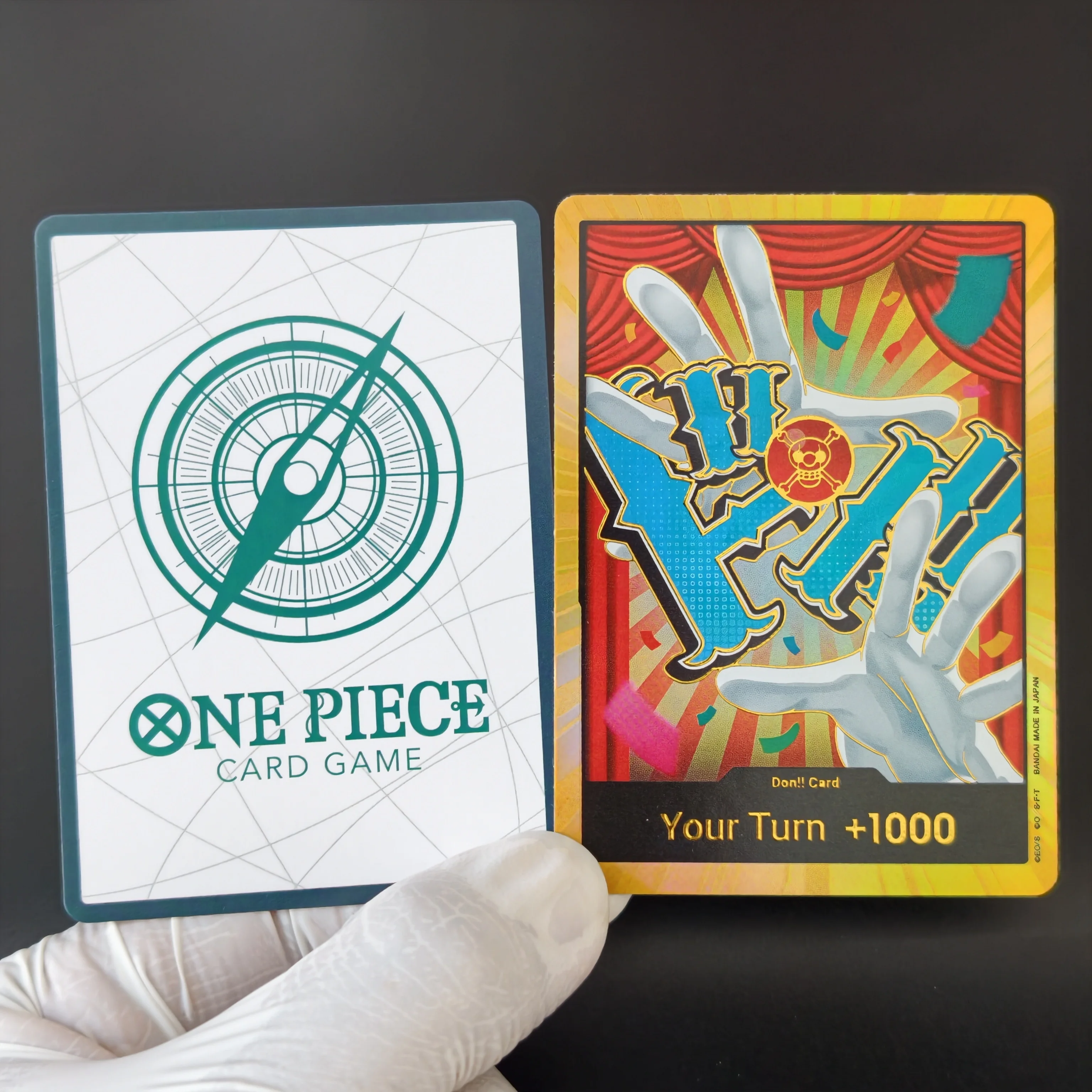 31PCS/Set Proxy ONE PIECE Cards OPCG DON Your Turn +1000 Holographic Gold Foil Flash TCG Collectible Cards Anime Game Play