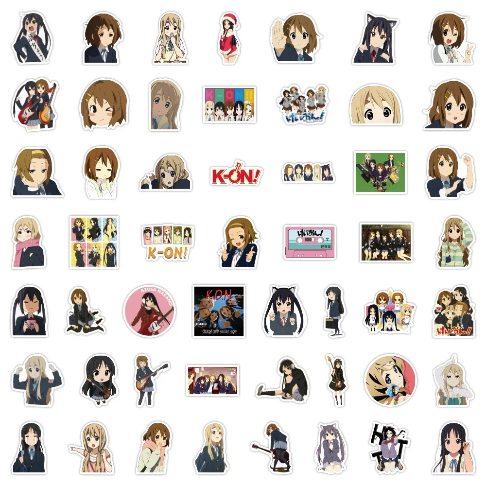 10/30/50PCS Anime Light Tone Girl Cartoon Graffiti Sticker Luggage Laptop Guitar Bike Skateboard Gift Toy Sticker Wholesale