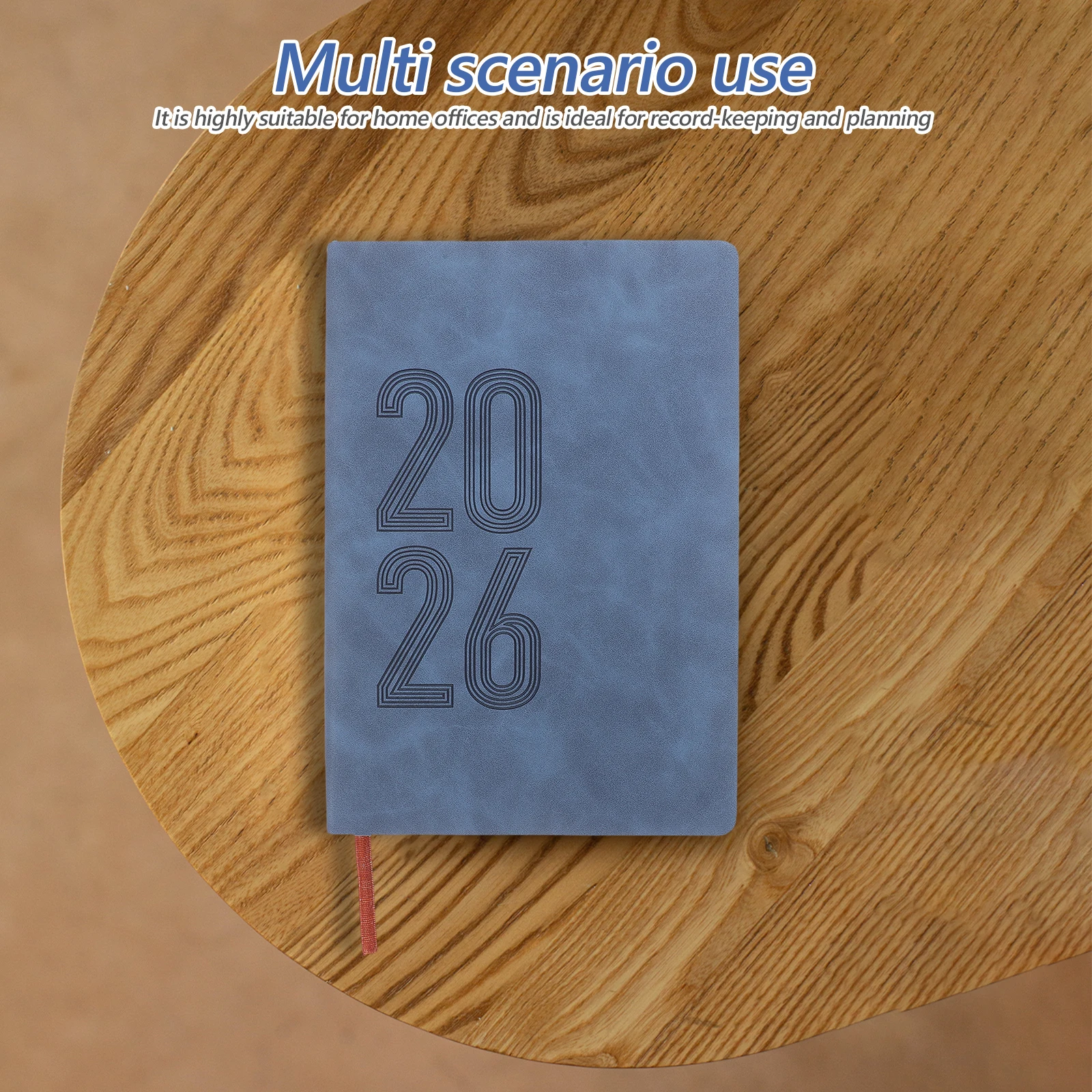 2026 A5 planificateur cahier quotidien hebdomadaire calendrier mensuel Agenda 12 mois couverture souple Pu Journal habitudes Tracker livre de rendez-vous