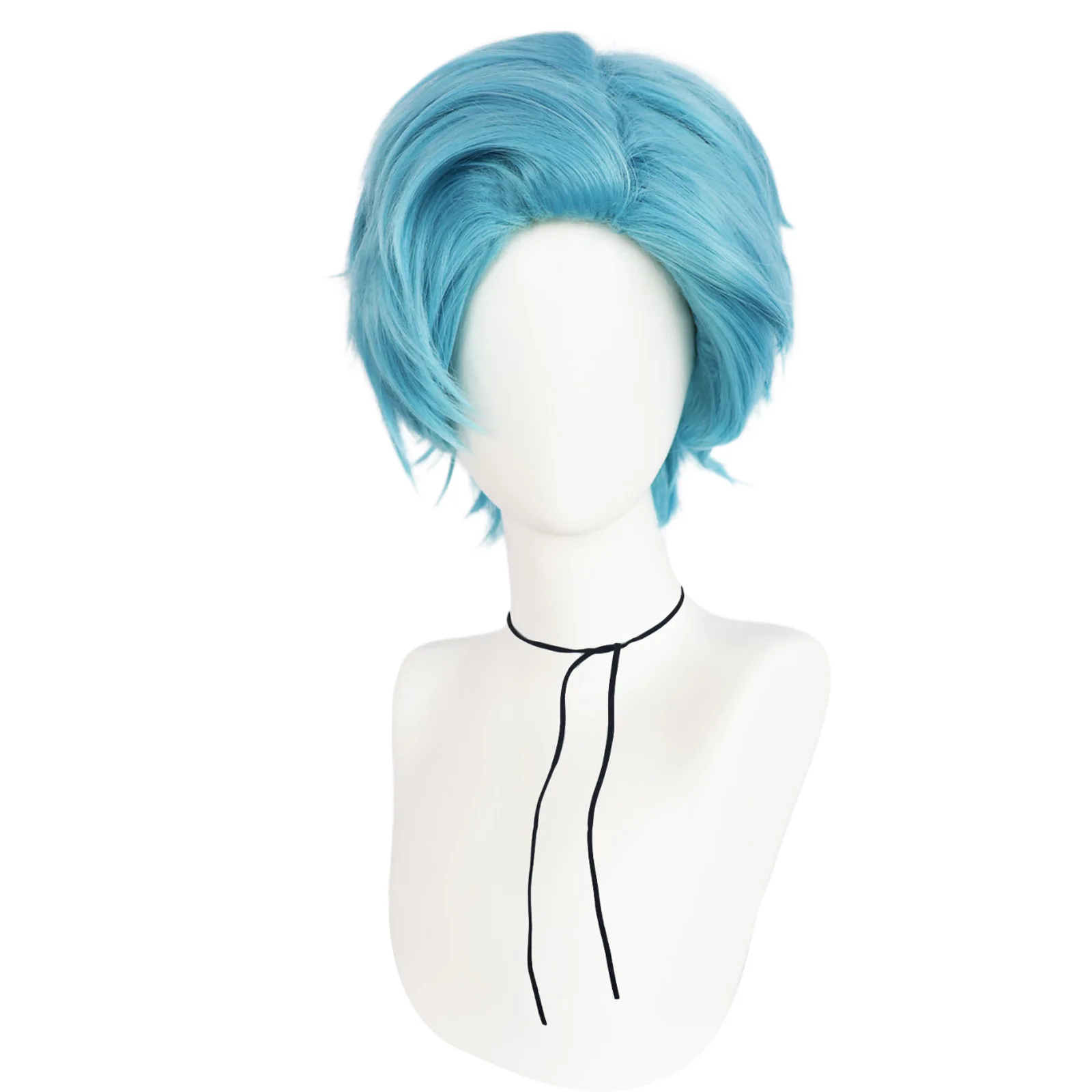 Anime Aqua Cosplay Wig Hoshino Akuamarin Blue Short Hair Tokyo Blade Stage Play Women Men Halloween Role Play Props