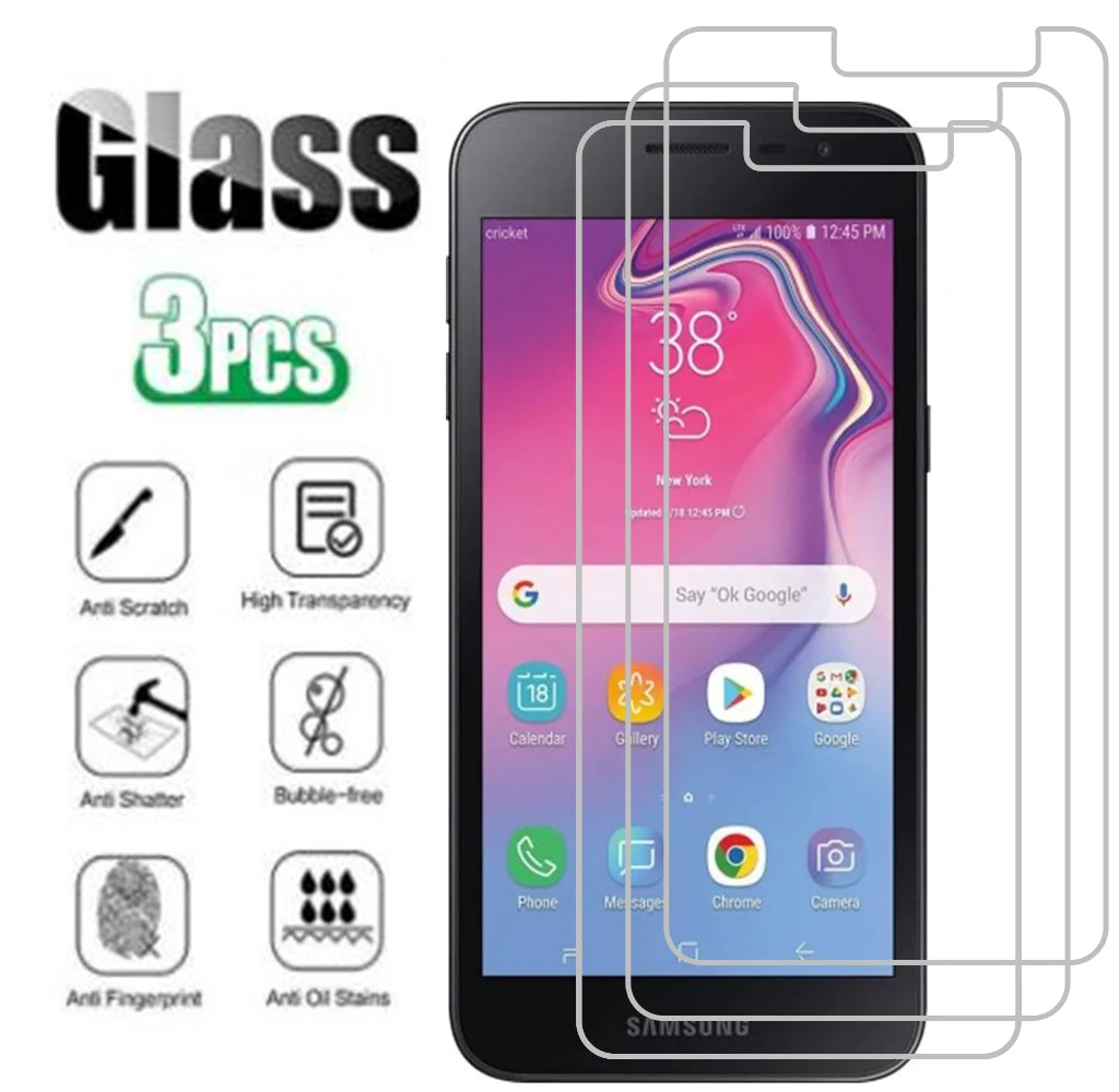 3PCS Protective Glass For Samsung Galaxy J2 Pure Jean2 M10 M10s M20 M30 M30s M40 S10E XCover 4s A6 Plus Tempered Glass Film