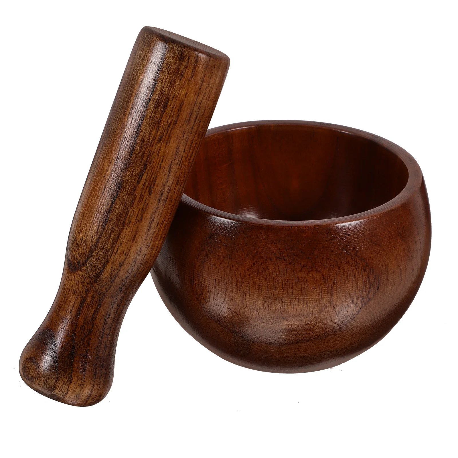 

1Set Wood Pestle Set Mortar Grinding Bowl Wooden Kitchen Tool for Garlic Avocado Wood Pestle Set Bowls