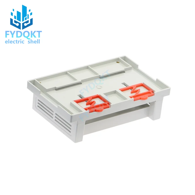 1Pcs Uxcell 145x90x40mm DIN Rail PLC Electrical Case ABS Plastic Enclose Terminal Junction Project Box Connector