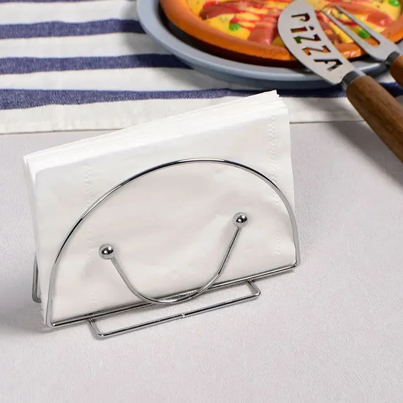 1Pc Towel Rack Table Napkin Holder For Hotel Restaurant Coffee Shop Napkin Clip Rack Box Serviette Holder Tissue