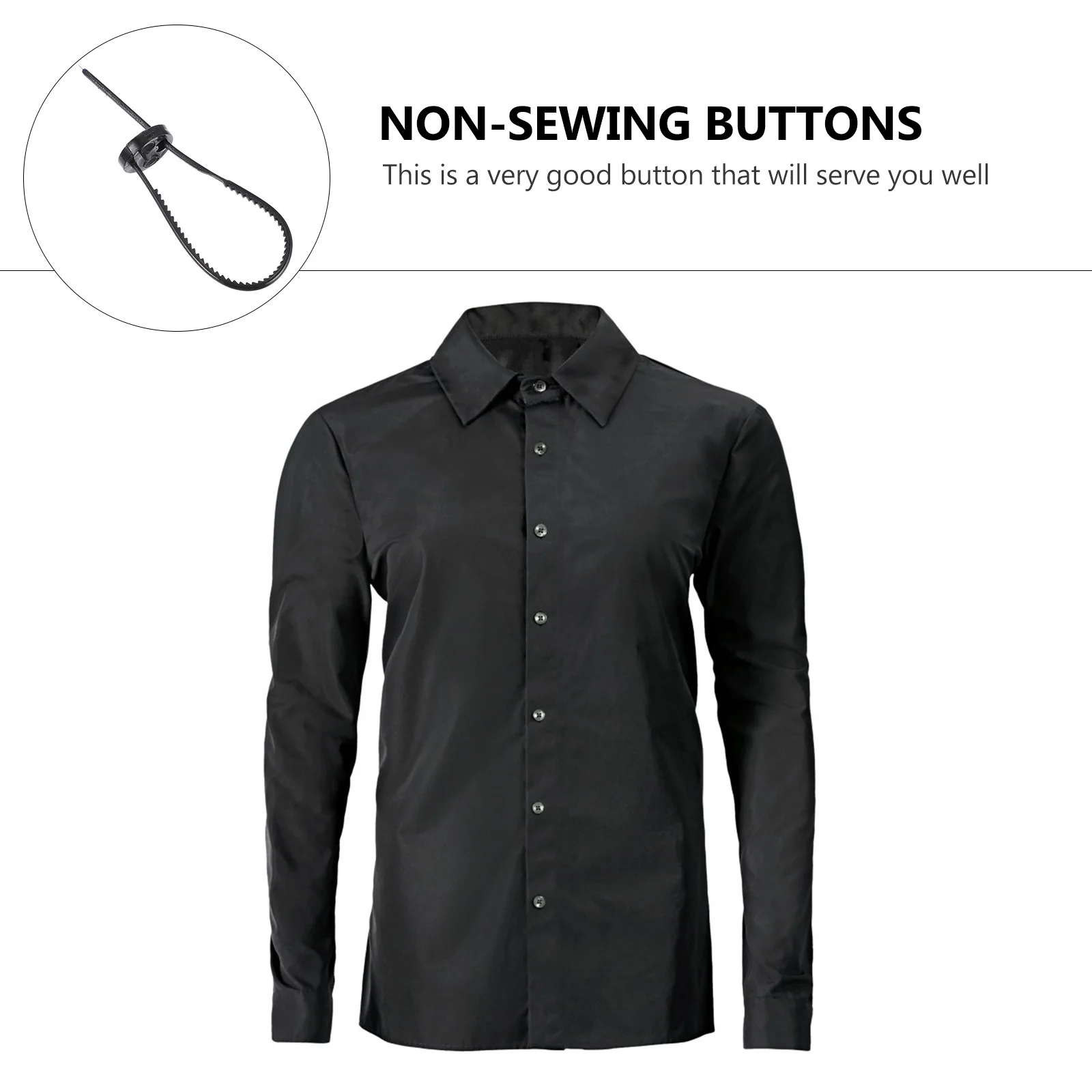 

60pcs Quick Fastener Buttons Needle-Free Design For Shirts Coats Reusable Stitch-Free Plastic Closure Clips Non-Sewing