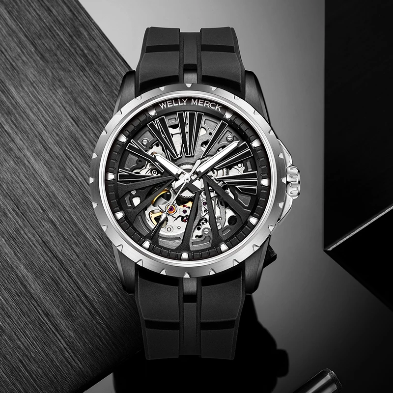 

WM Watch Welly Merck Automatic Mechanical Watches Water Resistant Classic Casual Business Man Watch WM080M