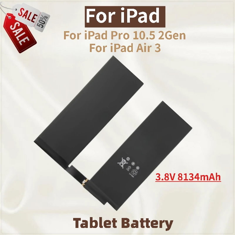 

Tablet Battery 3.8V 8134mAh For iPad Pro 10.5 2Gen For iPad Air 3 A2134 A2152 A2123 A2153 A2154 Brand New High Quality