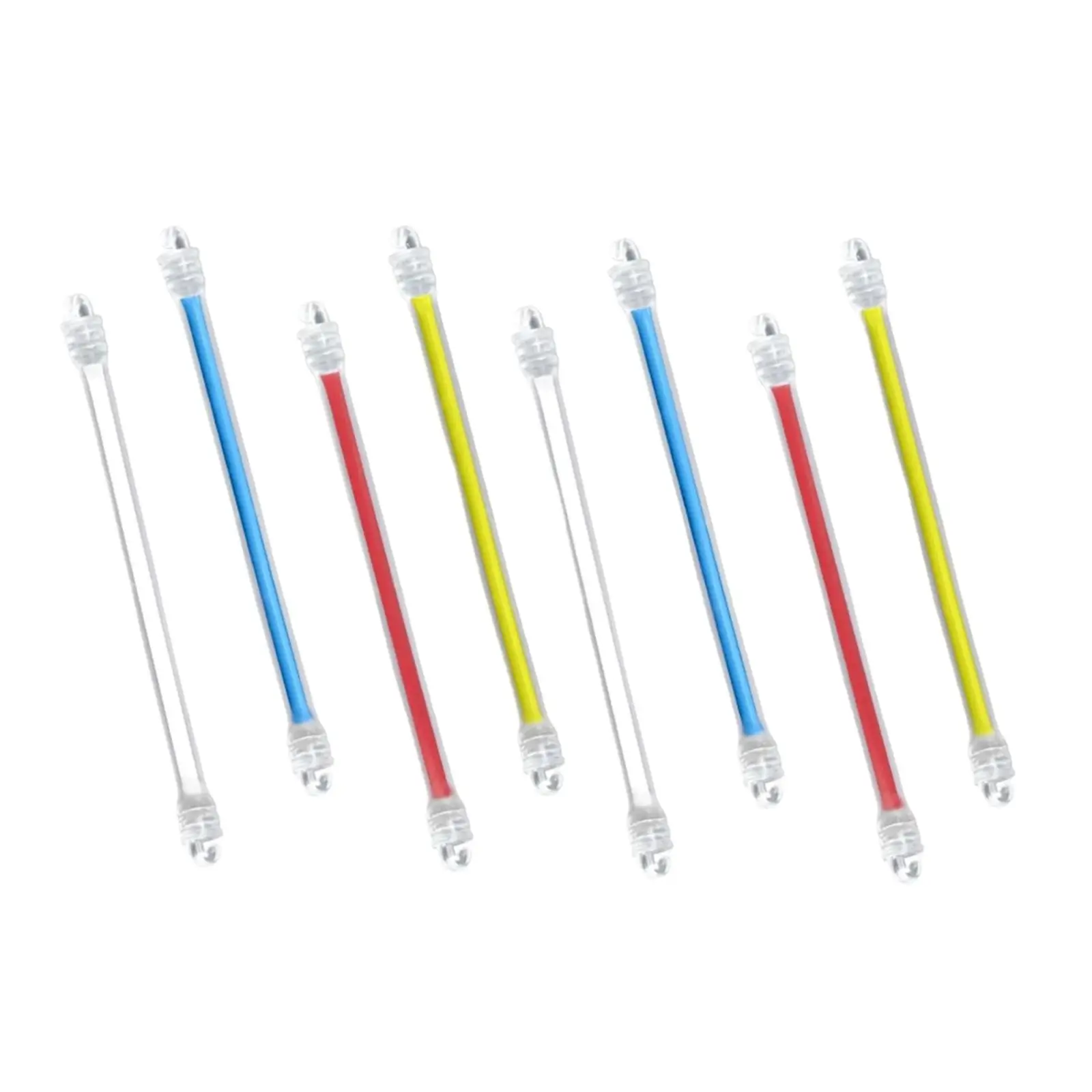 

8 Pieces Tennis Racket Dampener,10.5 cm Premium Shockproof Double Hook Soft Silicone Strip,External Sport Racket Shock Absorbers