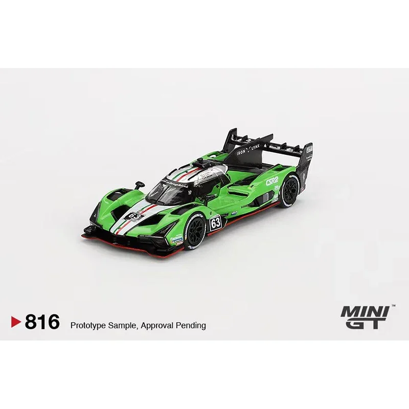 PreSale MINIGT 816 1:64 SC63 2024 mainan koleksi Model mobil IMSA Diecast