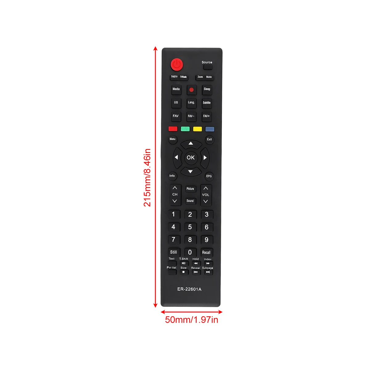 Replacement TV Remote Control with Long Remote Control Distance Suitable for HISENSE HL24K20D / HL32K20D / 24D33 / 24E33