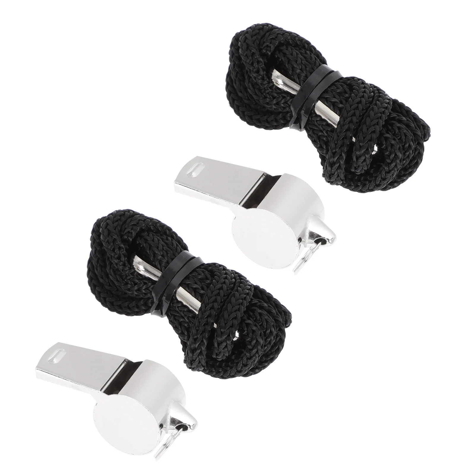 2 Pcs Lanyard Whistle Referee Football Things Soccer Goods Crisp Sound Whistles Basketball Pendants Toy Multifunction Travel