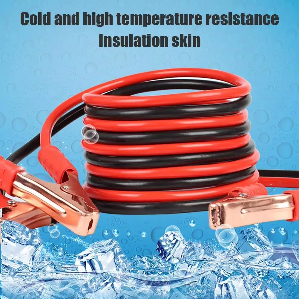 2000A 3/4m Jumping Cables Battery Connection Line Jumper Cables Heavy Duty Leads Booster Starter Firewire For Car Van Truck ﻿