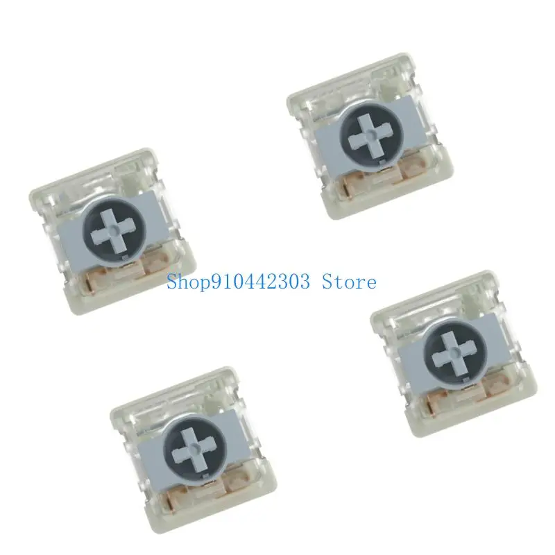 L4MD 4pcs Keyboard Mekanik Profil Rendah Beralih Linear Tenang Untuk Gaming dan Kantor GK61 GK87 Dengan Perjalanan Pendek Tepat