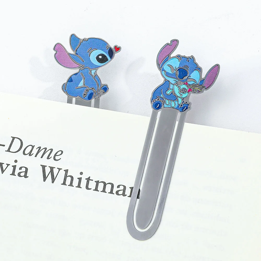 

Cute cartoon stitch bookmarks, metal materials, bookmarks for bookish women sisters and granddaughters, gift reading accessories