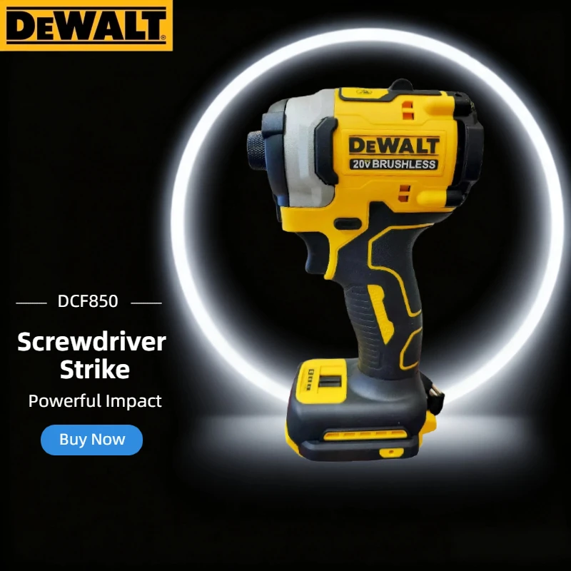 

DEWALT New DCF850 Impact Driver Electric Driver 20V Lithium Battery Brushless battery screwdrivers High Torque tools（No battery）