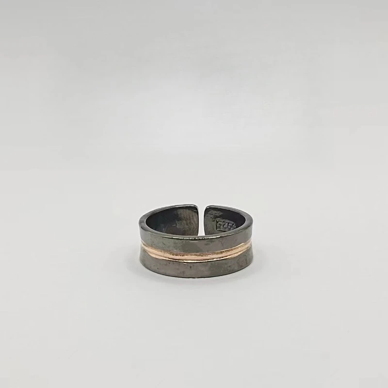 

Handmade [1] Ring, Male Trendy, Personalized, Niche Rings, Retro Original, Middle Finger, Finger Opening