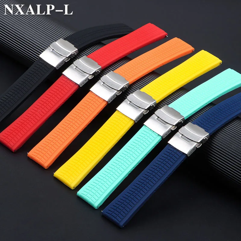 Ремешок силиконовый для наручных часов, быстросъемный спортивный водонепроницаемый браслет для Samsung Galaxy Watch 4 5 6, 20 мм 22 мм 24 мм