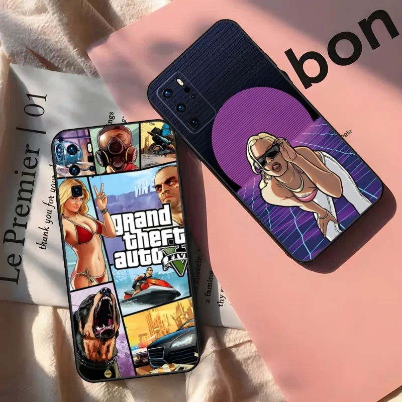 Rockstar Gta 5 Grand Phone Case For Huawei Y 9 2020 2017 II 5 2018 2019 5 P 6 Prime Pro Nova 6-4g2019 7 A 3 S Nova 9SE