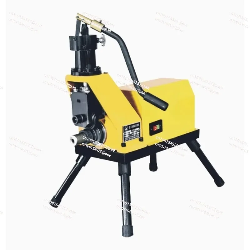 2-8 inches iron Tube 220v / 380v Stainless Steel Pipe Electric Hydraulic Tools With Roller Rolling Slotted Grooving Machine