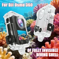 Para DJI Osmo360 funda impermeable de buceo Invisible subacuática 40M/131 pies carcasa protectora para casa para DJI Osmo 360 accesorio