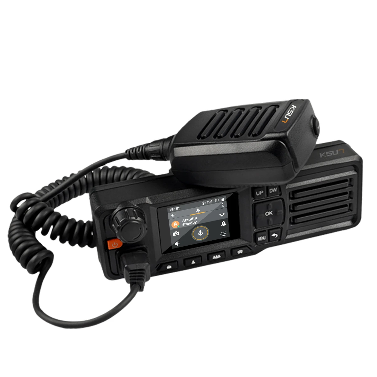 ZL50 راديو السيارة طويل المدى المتكلم هيئة التصنيع العسكري لاسلكي تخاطب 100 كجم 4G GPS WIFI الإنترنت الأزرق الأسنان راديو السيارة متوافق ZELLO APP