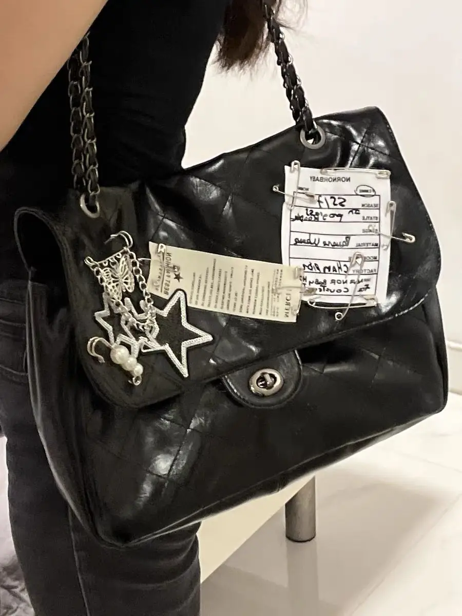 Soft PU Leather Women's Bags Y2K Spicy Girl Large Capacity Shoulder Bag Fashion Female Commuter Bag Lady Shopper Tote Handbag