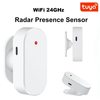 Tuya WiFi Rilevatore di presenza umana Sensore PIR intelligente per il corpo umano 24GHz Radar Rilevatore di onde millimetriche Sensori di movimento