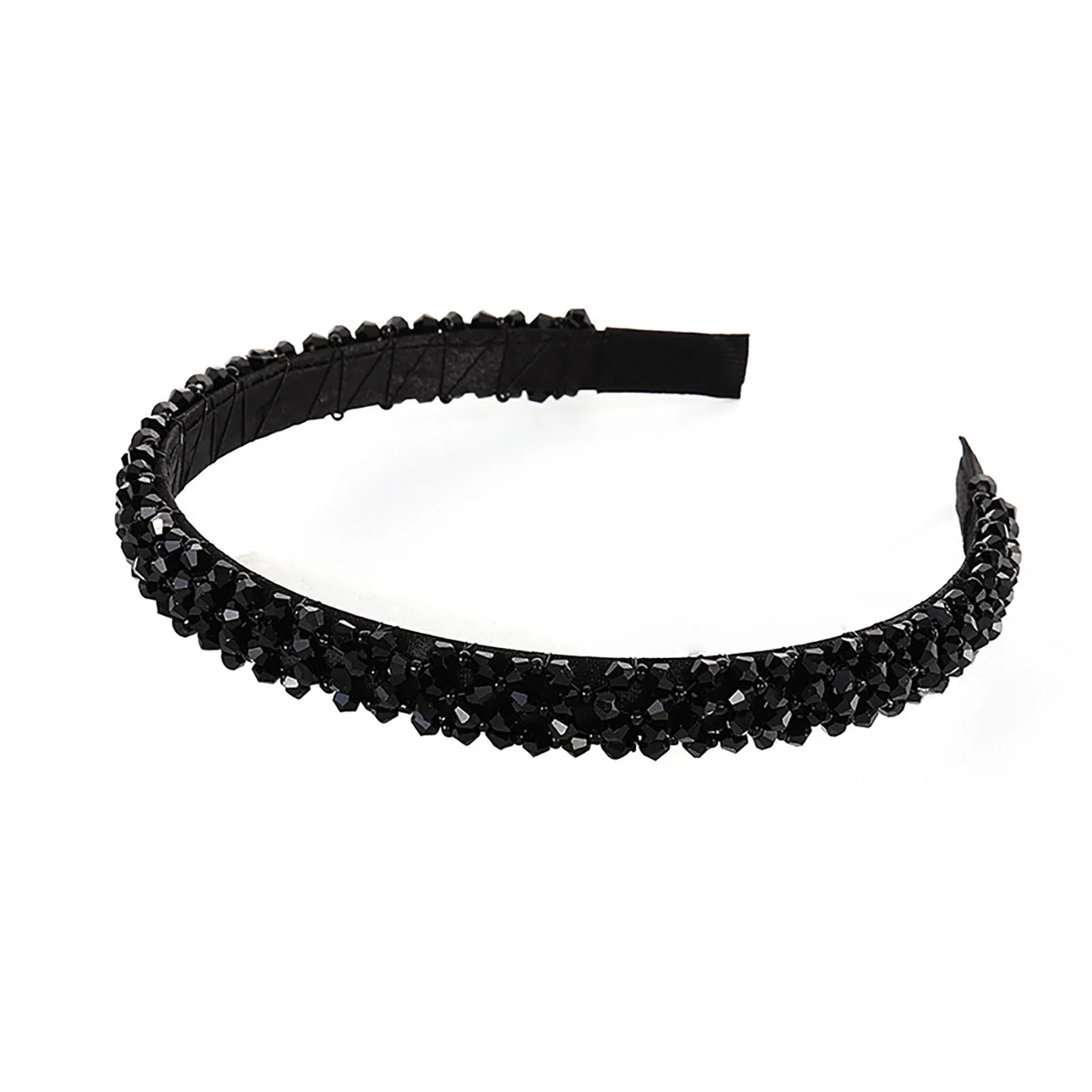 Woman Bride Wedding Hairbands Anti-Slip Versatile Full Rhinestones Headwear for Gown Dress Hairstyle Making Tools