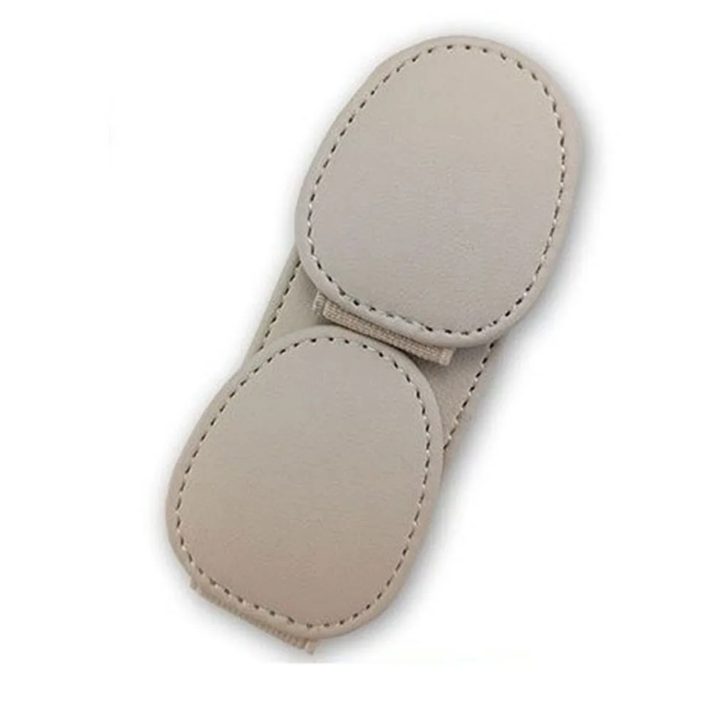 

Magnetic Car Sunglasses Frame Double Clip PU Leather Ticket Card Clip Sun Visor Organizer Stable Eyeglasses Storage Clip