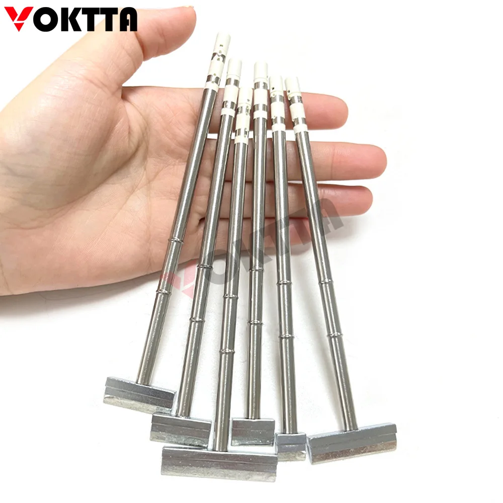 T12 Series Soldering Iron Tips 140mm Spatula Model Replacement Heater Solder Head for T12 Soldering Tool