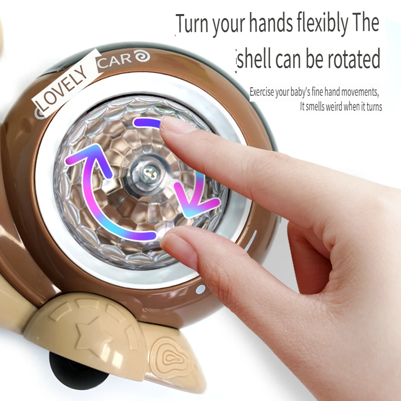 Electric Hermit Crab Kids Toy Universal Wheel Design Brilliant Lights Music Effect Popular Present For Little Children