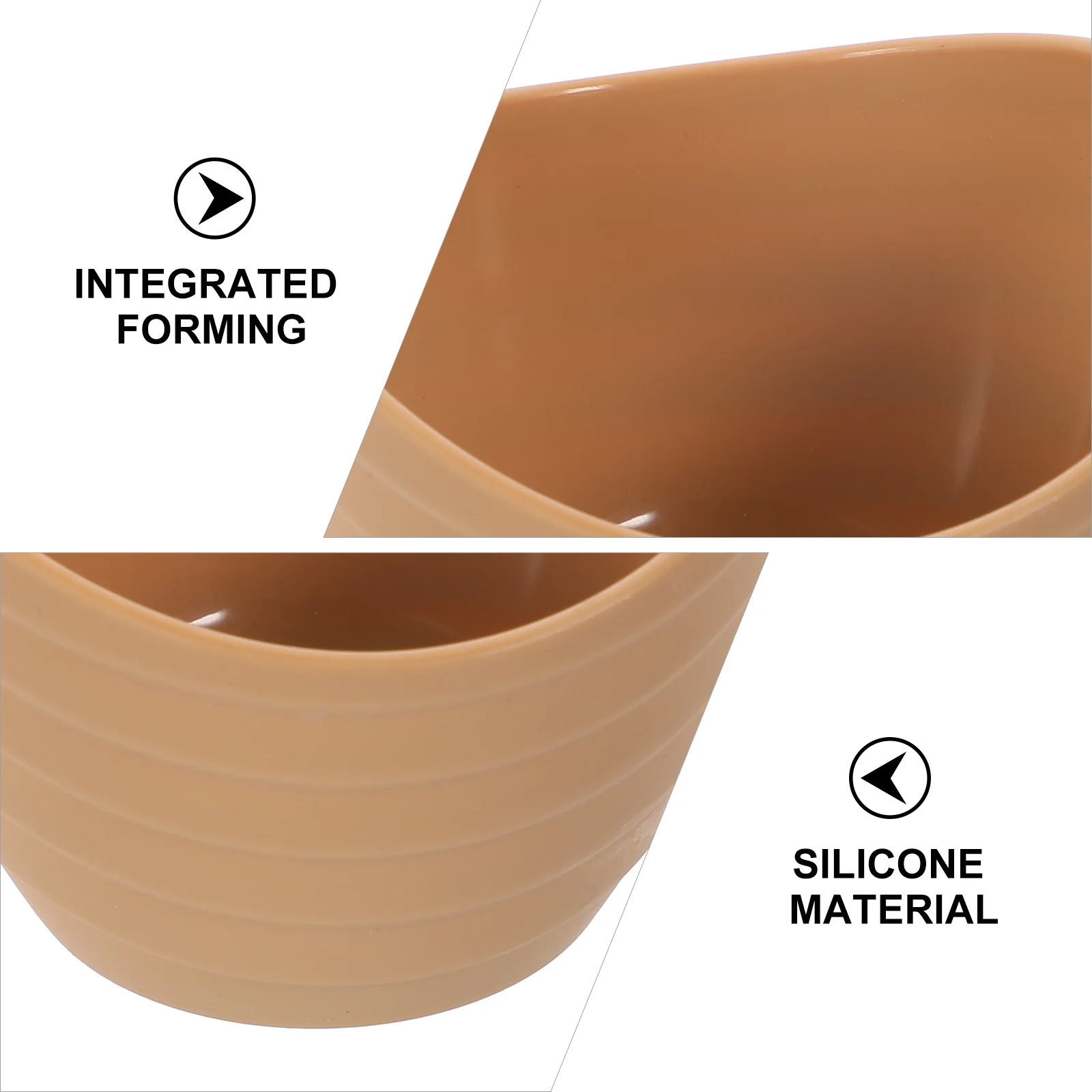 

2Pcs Measuring Jug Set for Baking Kitchen Reusable Silicone Material Simple Color Design Measuring Jug Graduated Cups