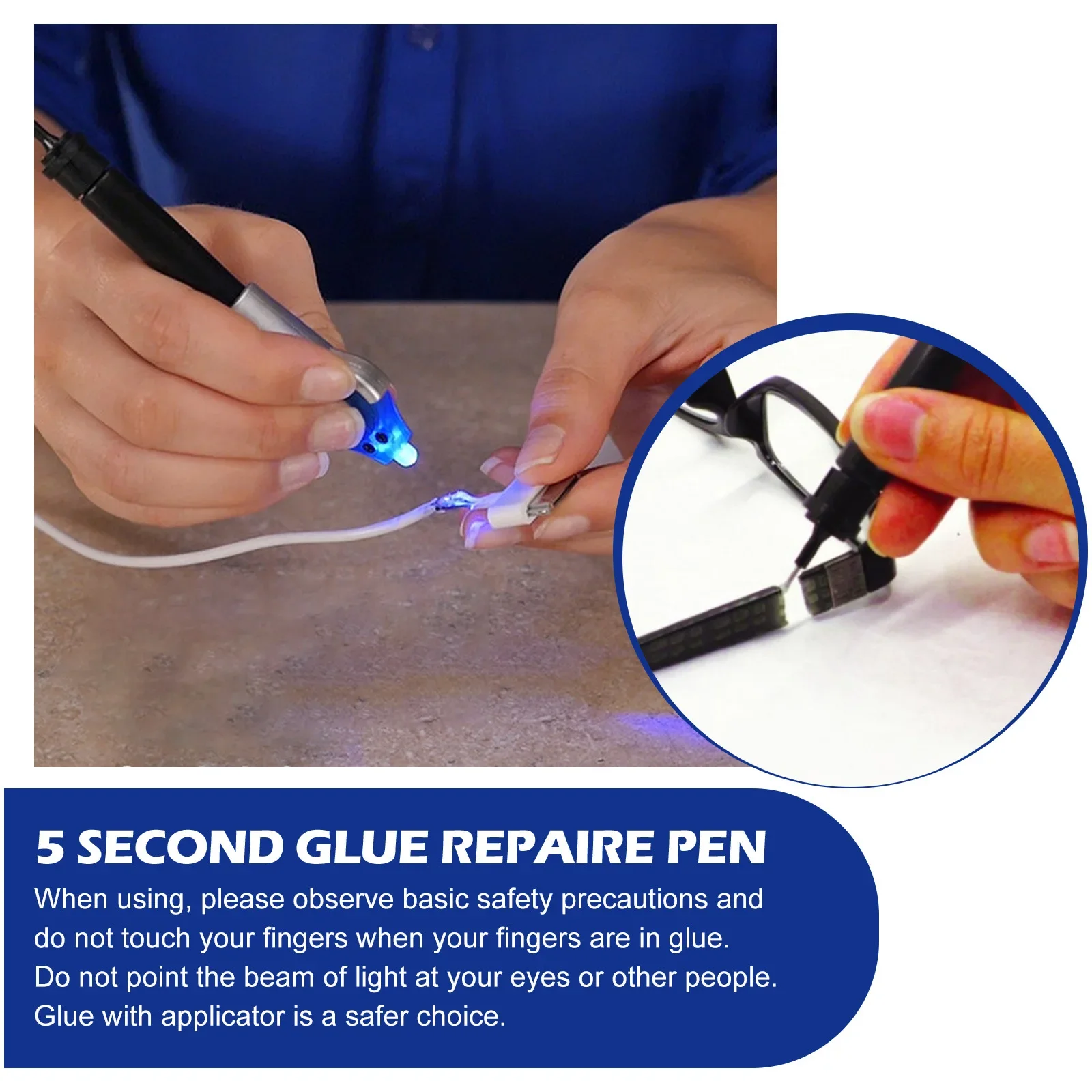 5 Second UV Repair Glue Pen Multifunctional Welding Compound Quick Fix Plastic Ceramic Cable Adhesive Uv Light Repair Tool Pen