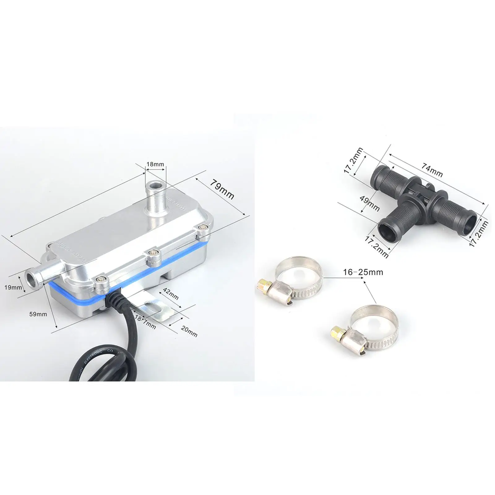 

Preheater Engine Antifreeze Heating Start Aluminum Car Truck Van Part Durable for Cold Climate