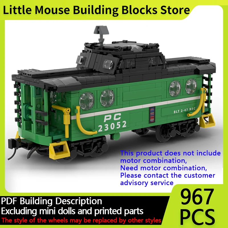 

City Car Model MOC Building Bricks Diesel Locomotive N5C Carriage Modular Technology Gifts Holiday Assemble Children Toys Suit