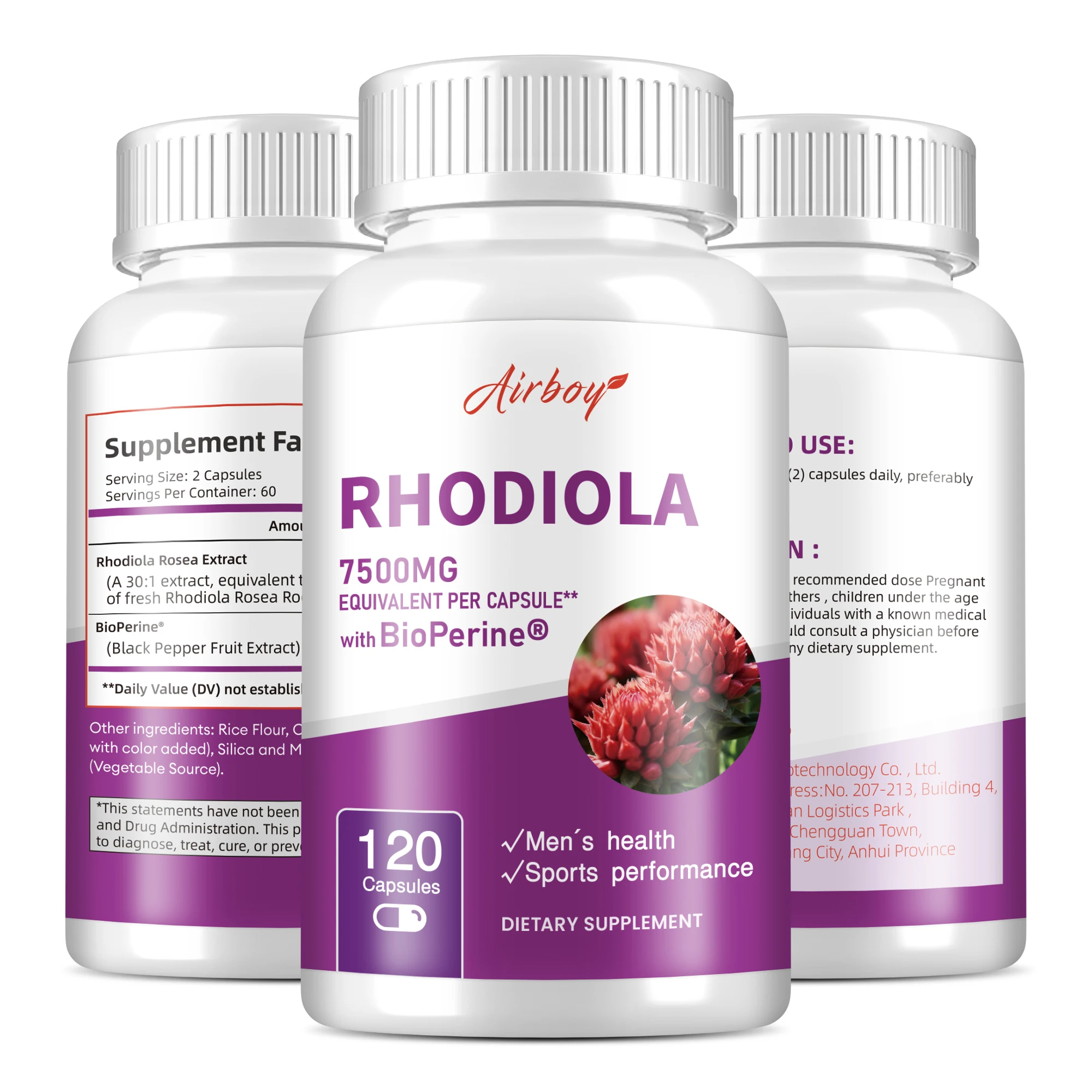 Rhodiola Supplement - Reduce Anxiety, Promote Brain and Mood Health, Improved Athletic Performance, Enhanced Energy, Non-GMO