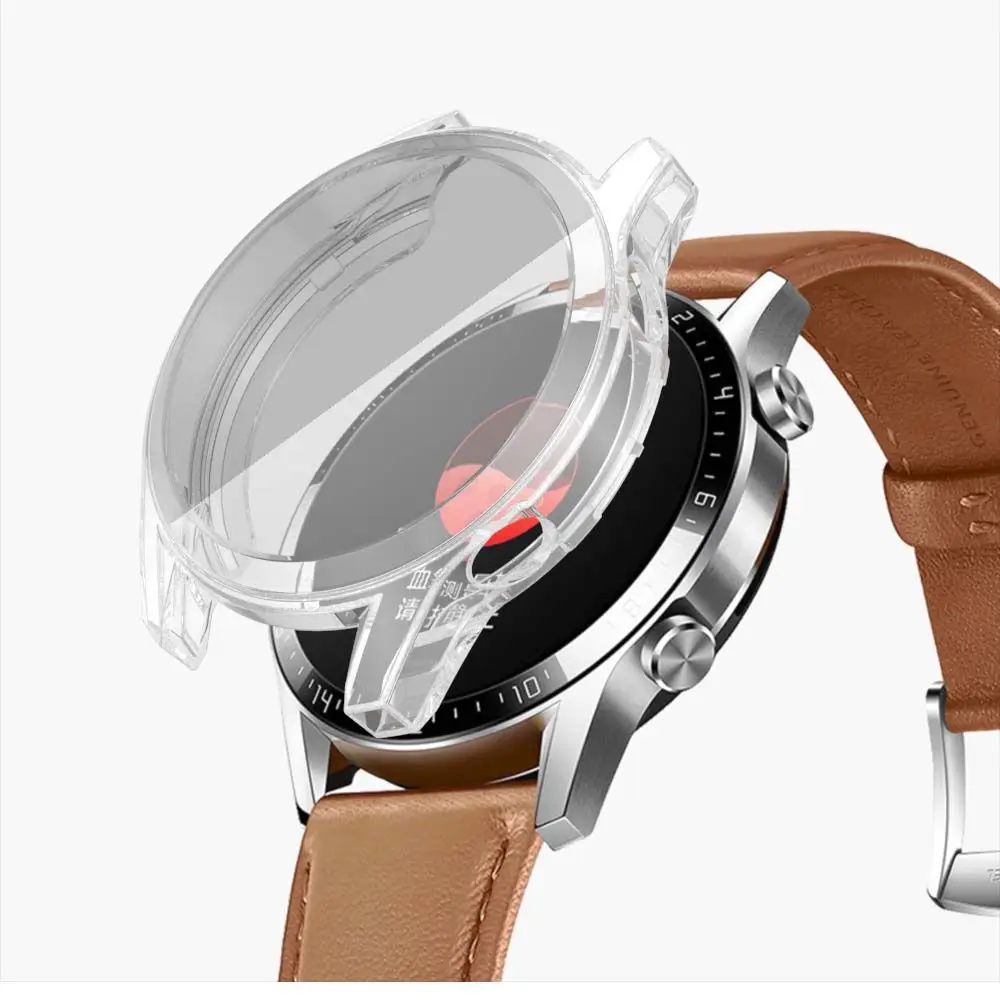 เปลือกป้องกันหน้าจอสําหรับ Huawei Watch GT 2 กรณีป้องกันกรณีสมาร์ทวอท์ช Protector นาฬิกากรอบฝาครอบ